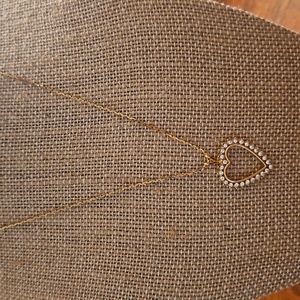 Monet Vintage Heart Necklace